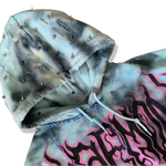 Load image into Gallery viewer, Hand Studded Applique Tie Dye Hoodie
