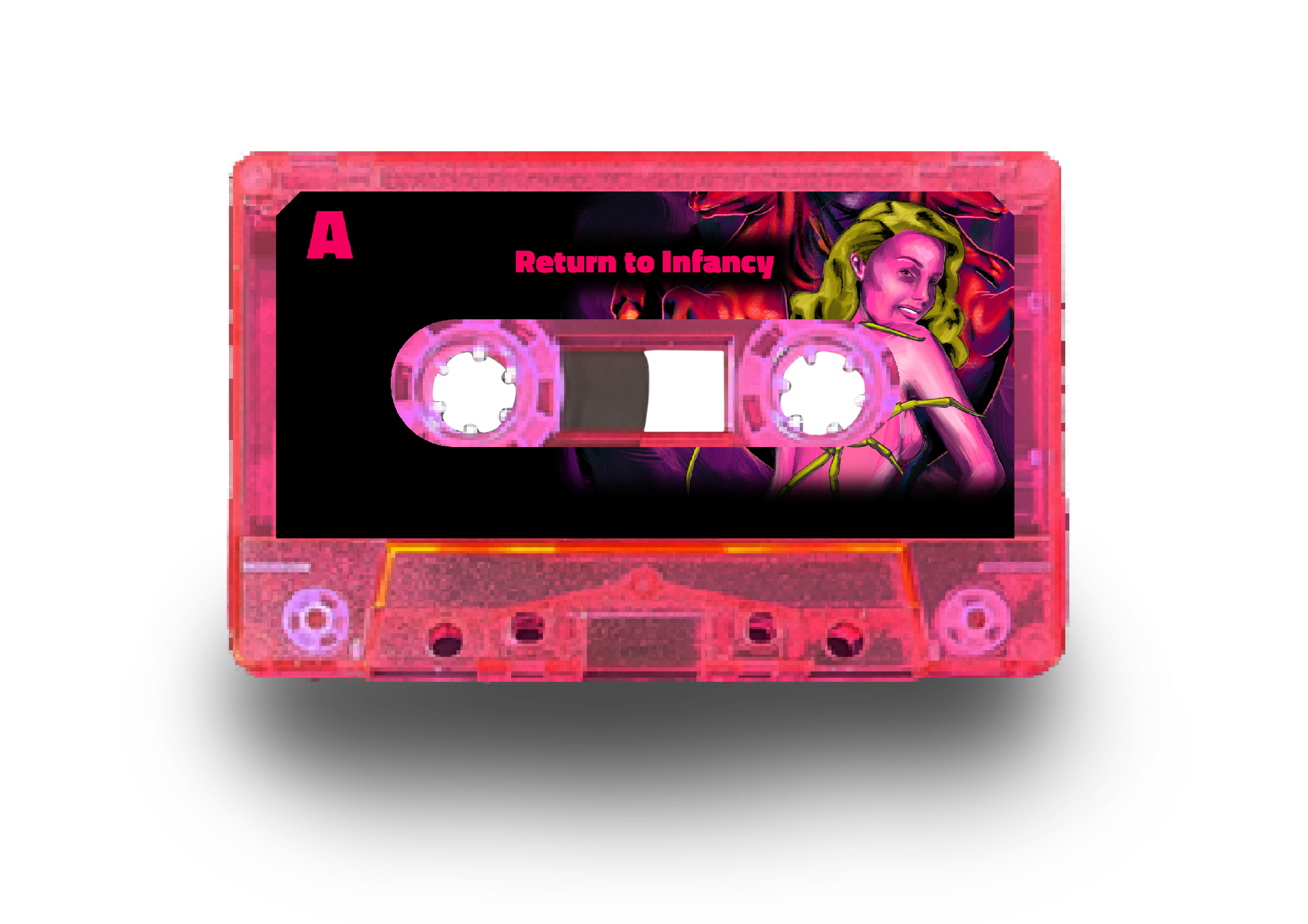 Pink Poison - 'Return to Infancy' & 'Find Me a Light' Ltd Edition Cassette & Zine Duo - Transparent Pink