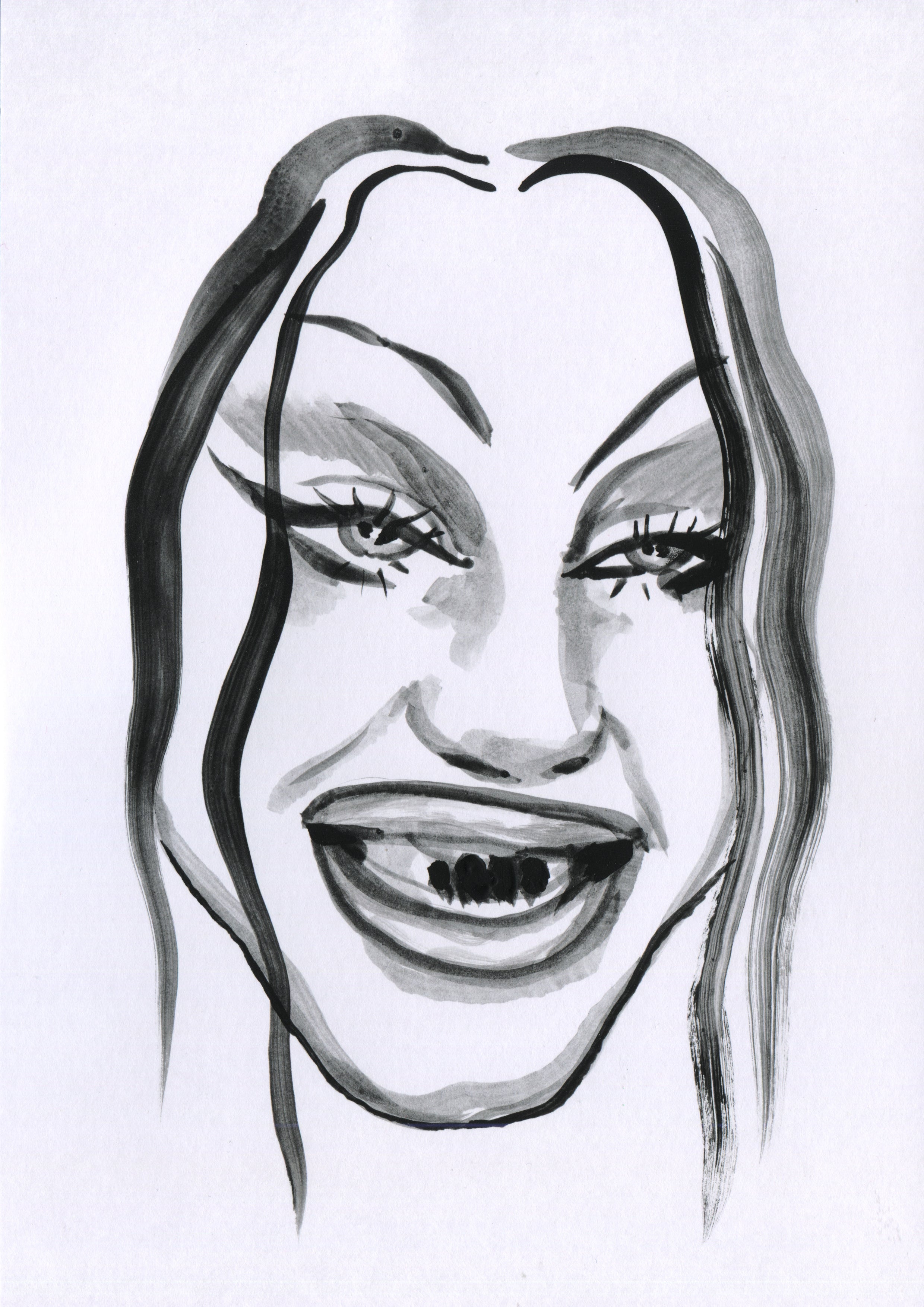 Self Portrait Ten - Original painting by Du Blonde