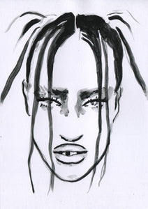 Self Portrait One - Original painting by Du Blonde