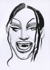 Self Portrait Two - Original painting by Du Blonde