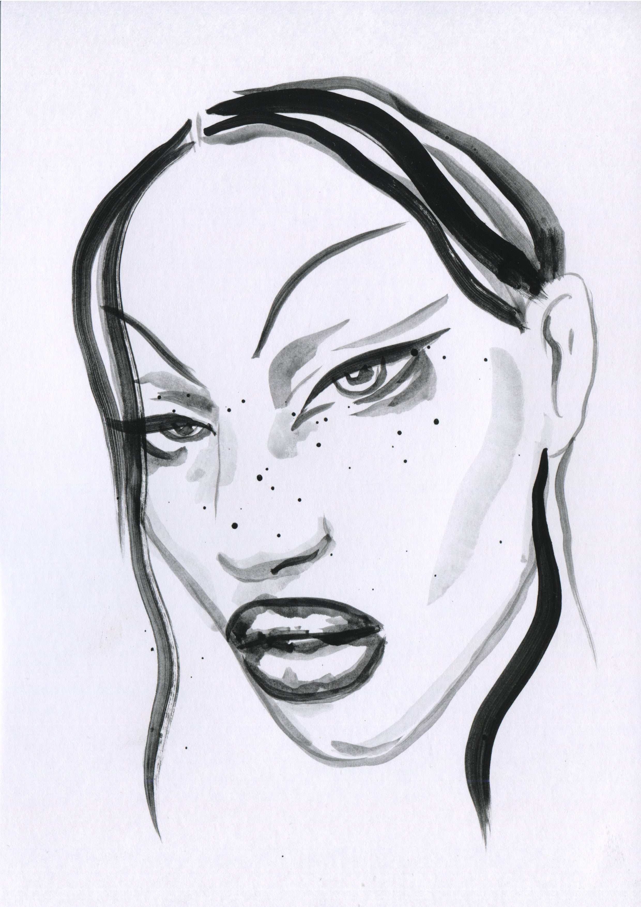 Self Portrait Four - Original painting by Du Blonde