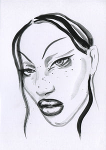 Self Portrait Four - Original painting by Du Blonde