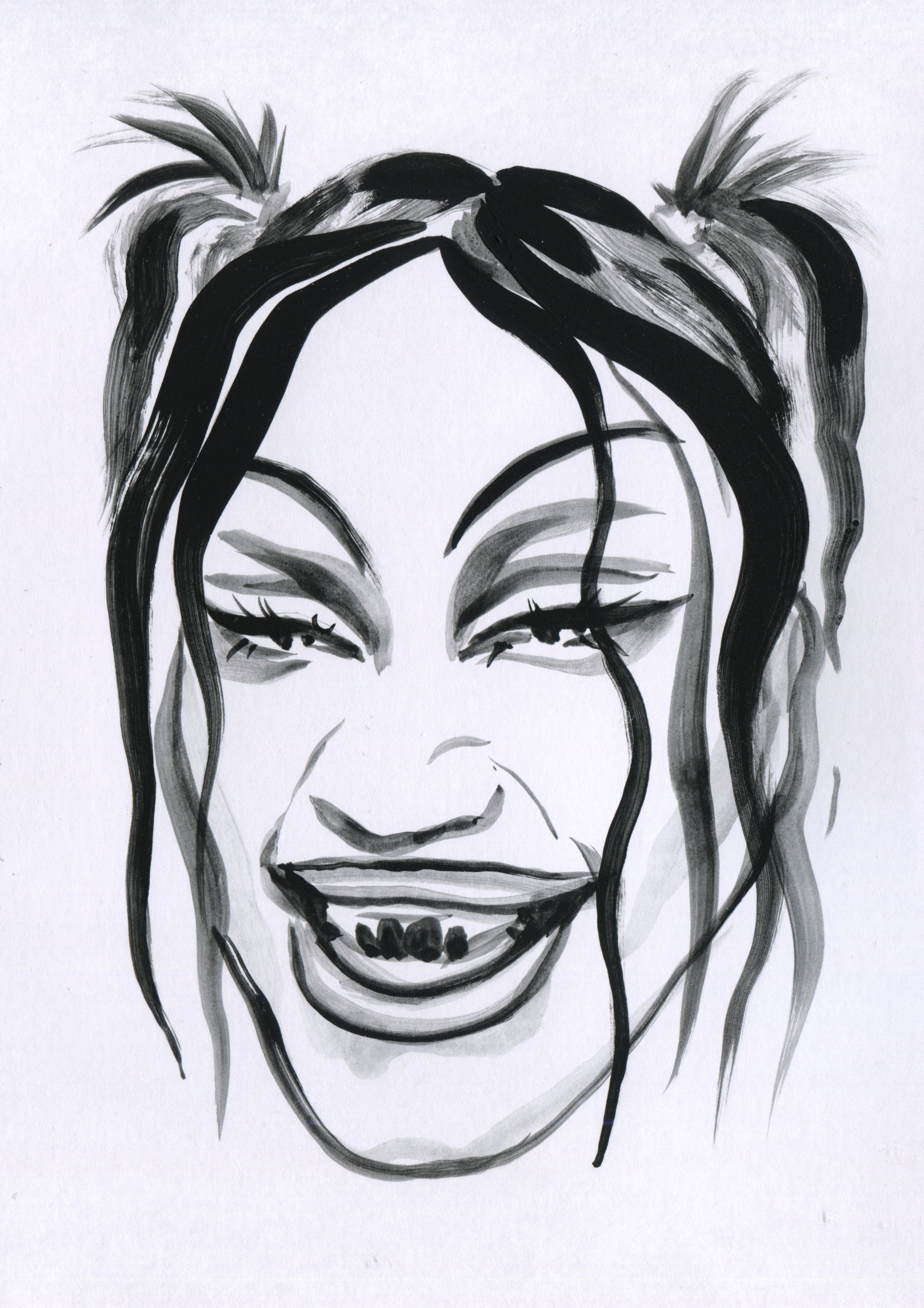 Self Portrait Nine - Original painting by Du Blonde