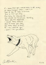 Load image into Gallery viewer, ‘All The Way’ - Hand written lyrics by Du Blonde
