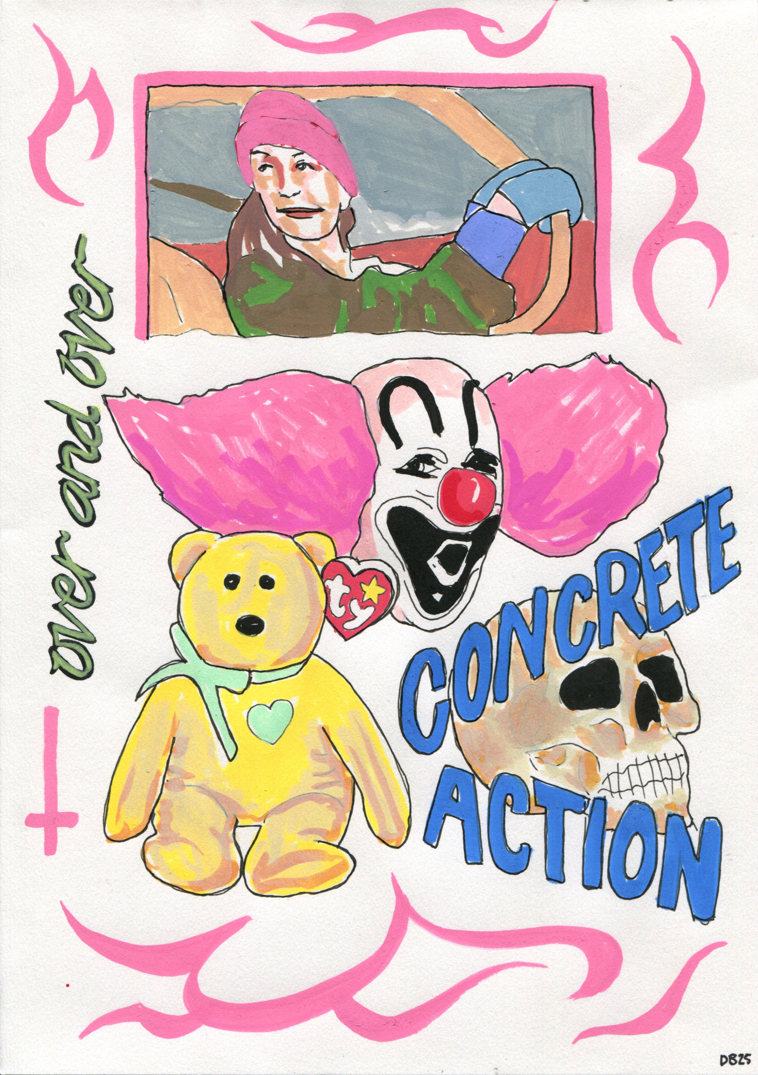 'Concrete Action' Original Illustration