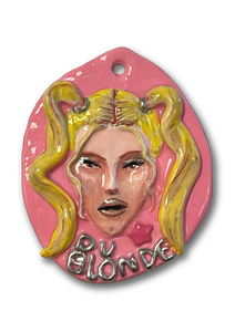 Du Blonde 'Self Portrait' Wall Hanging - Original Artwork