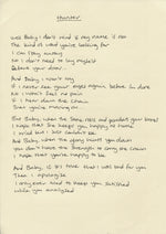 Load image into Gallery viewer, ‘Hunter’ - Hand written lyrics by Du Blonde
