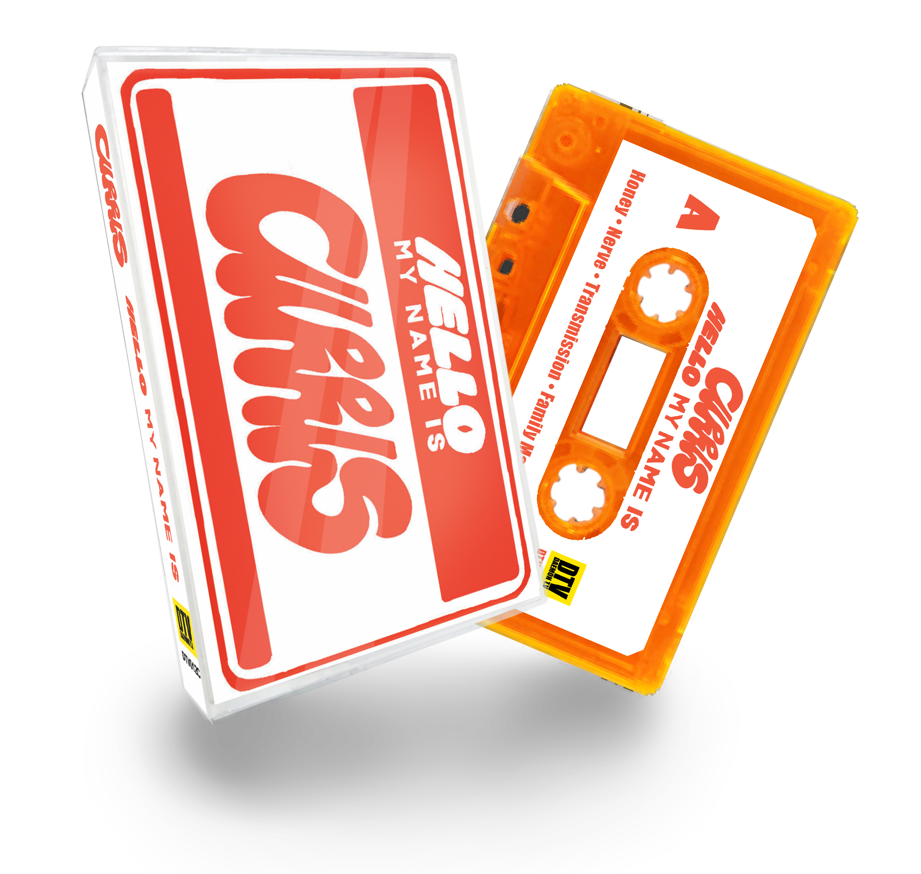CURRLS ‘HELLO MY NAME IS’ - Ltd Edition Cassette & Zine duo (Neon Pumpkin)