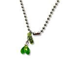Load image into Gallery viewer, GREEN DEMON HEART PENDANT

