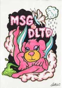 'MSG DLTD piss monkey’ - Du Blonde - Original Illustration