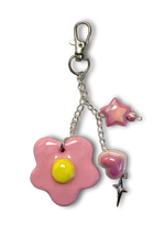 Load image into Gallery viewer, &#39;Bubble Flower&#39; Clay Bag Charm
