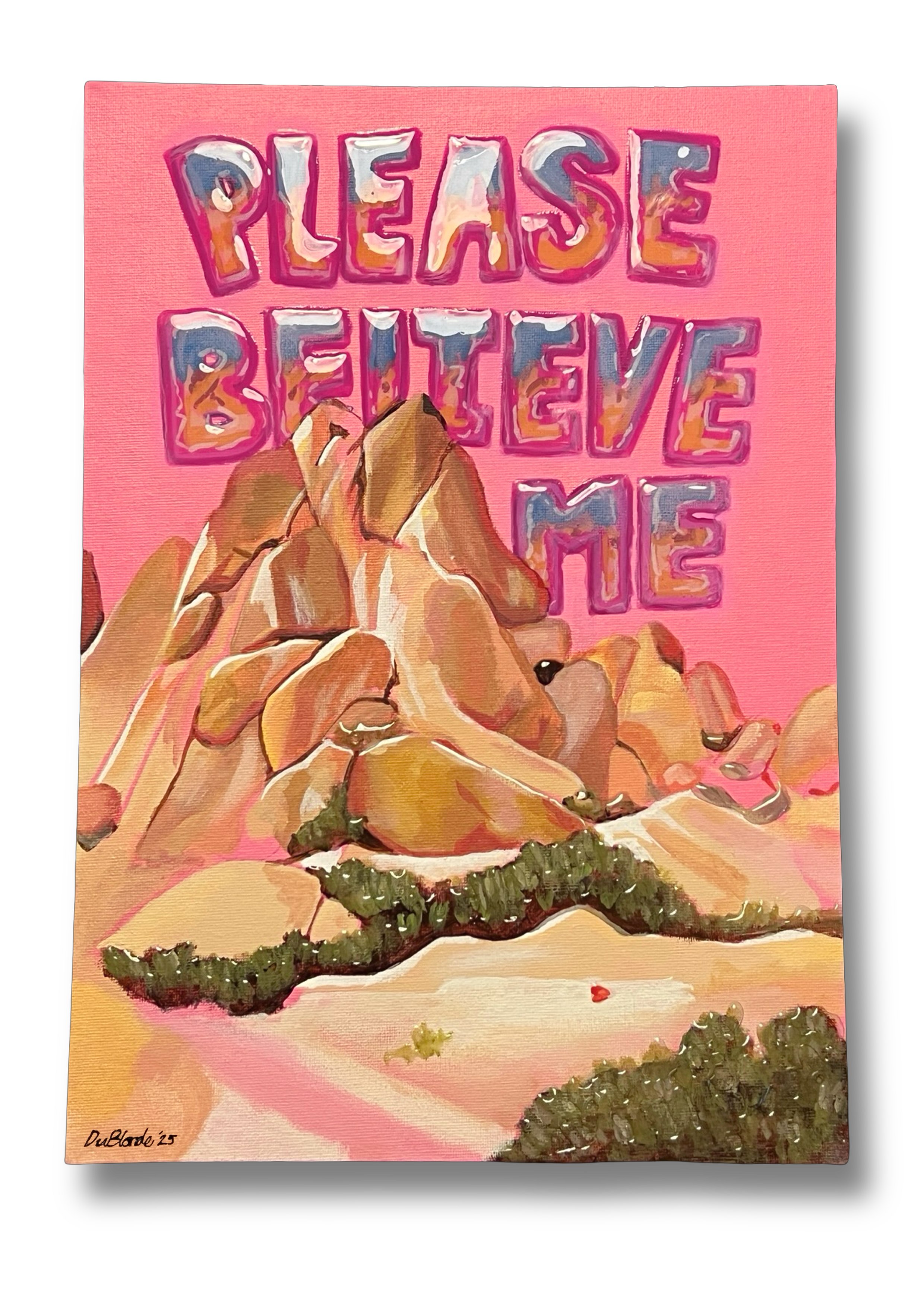'PLEASE BELIEVE ME' - Original painting
