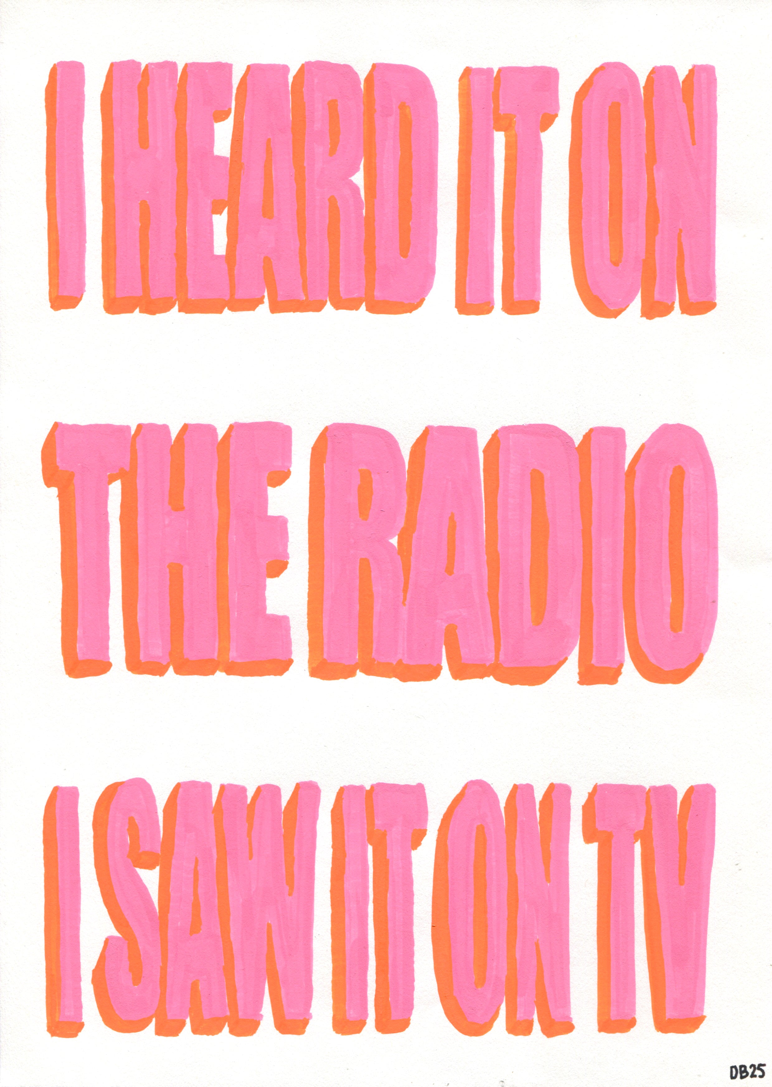 'Radio Jesus One' Original Illustration
