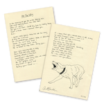 Load image into Gallery viewer, ‘All The Way’ - Hand written lyrics by Du Blonde
