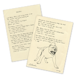 Load image into Gallery viewer, ‘Hunter’ - Hand written lyrics by Du Blonde
