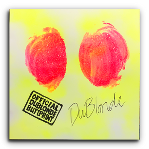 Official Du Blonde Butt Print - Fluorescent Yellow