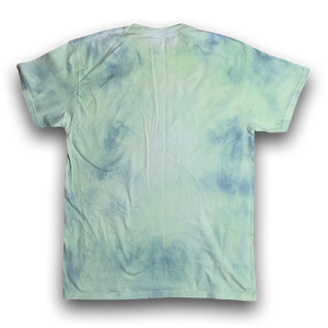 'DU BLONDE' Blue Metal Jade Marble Tee - M