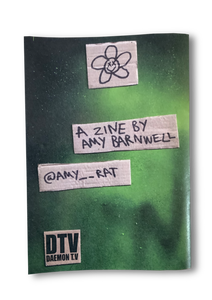 back of diy zine
