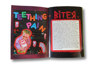 inside pages of diy zine