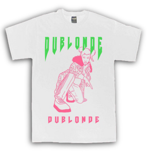 DU BLONDE NEON TEE - WHITE