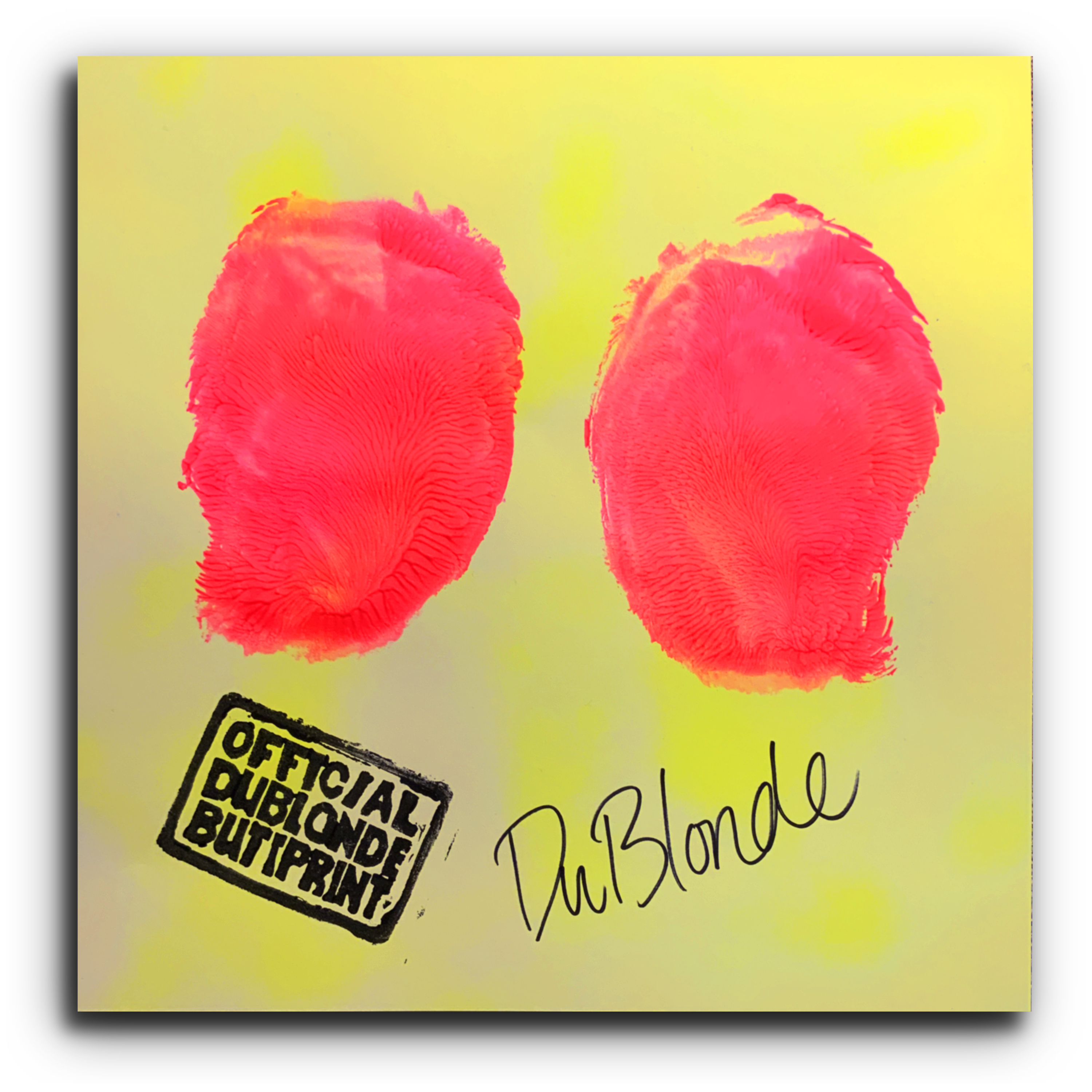 Official Du Blonde Butt Print - Flourescent Yellow