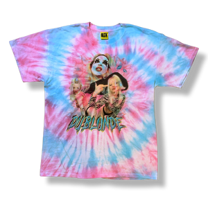 'DU BLONDE' Candy Floss Tee - L