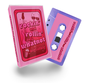 bigfatbig - Rockin' and Rollin' and Whatnot Limited Edition Recycled Lilac Cassette & Zine Duo