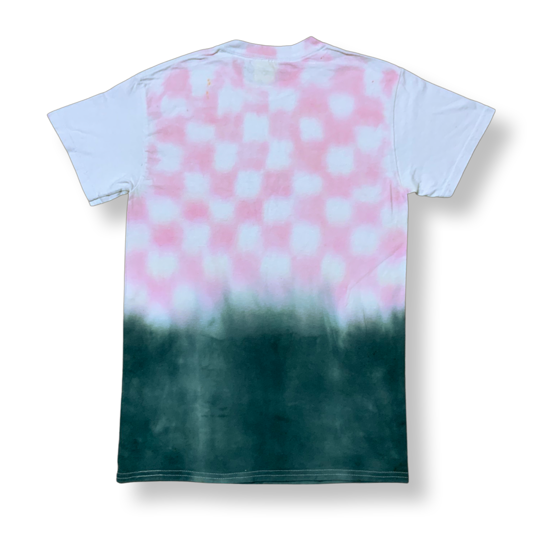 'DTV' Pink Checkerboard Tee - S