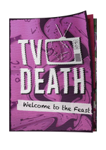 Load image into Gallery viewer, TV Death ‘Welcome To The Feast’ - Ltd Edition double EP Cassette Tape &amp; Zine duo - Plus gig ticket - PRE-ORDER
