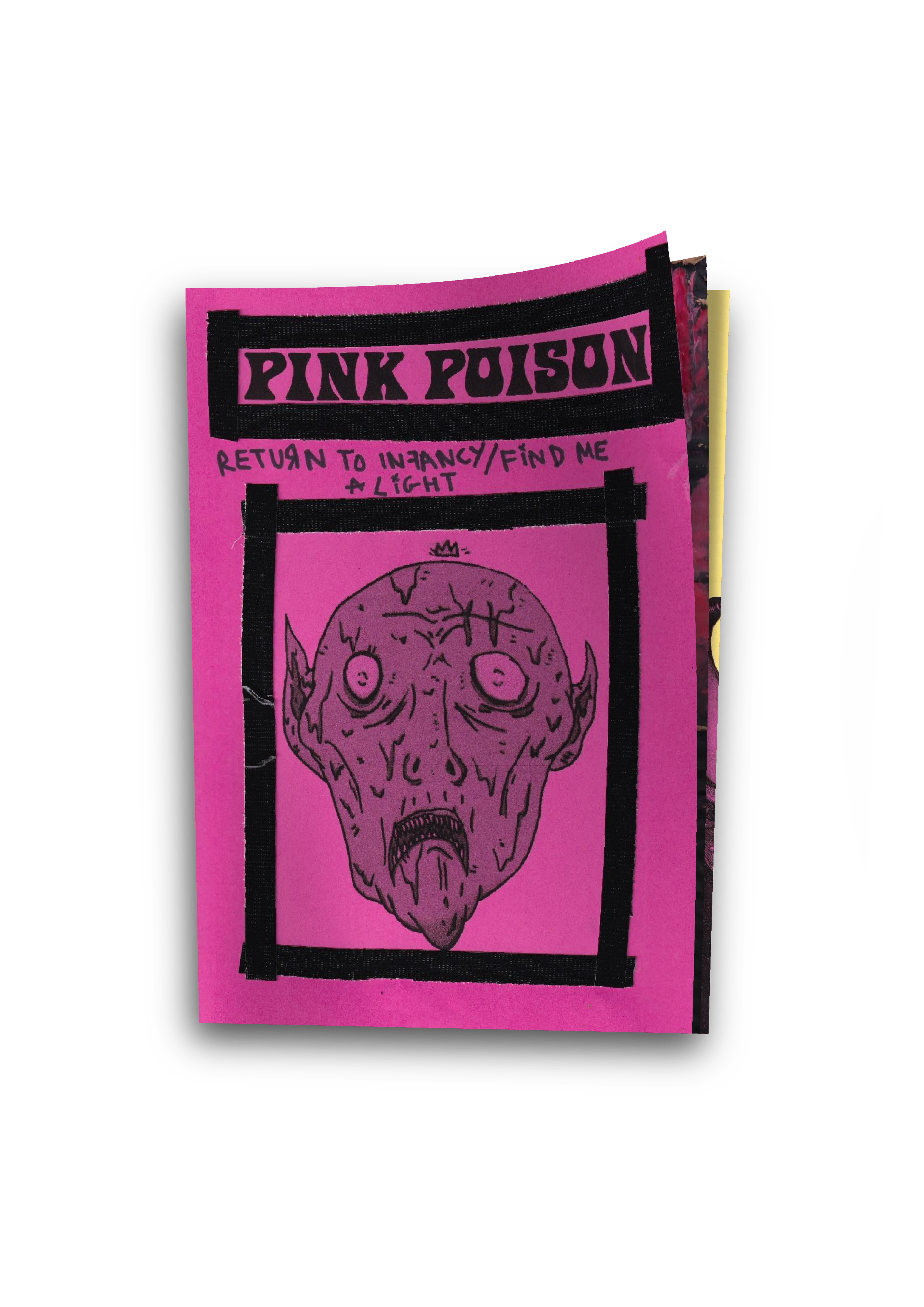 Pink Poison - 'Return to Infancy' & 'Find Me a Light' Ltd Edition Cassette & Zine Duo - Black