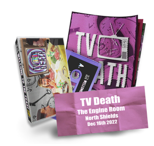 TV Death ‘Welcome To The Feast’ - Ltd Edition double EP Cassette Tape & Zine duo - Plus gig ticket - PRE-ORDER
