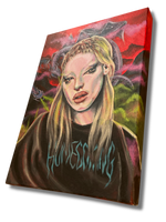 Load image into Gallery viewer, Self Portrait painting on canvas
