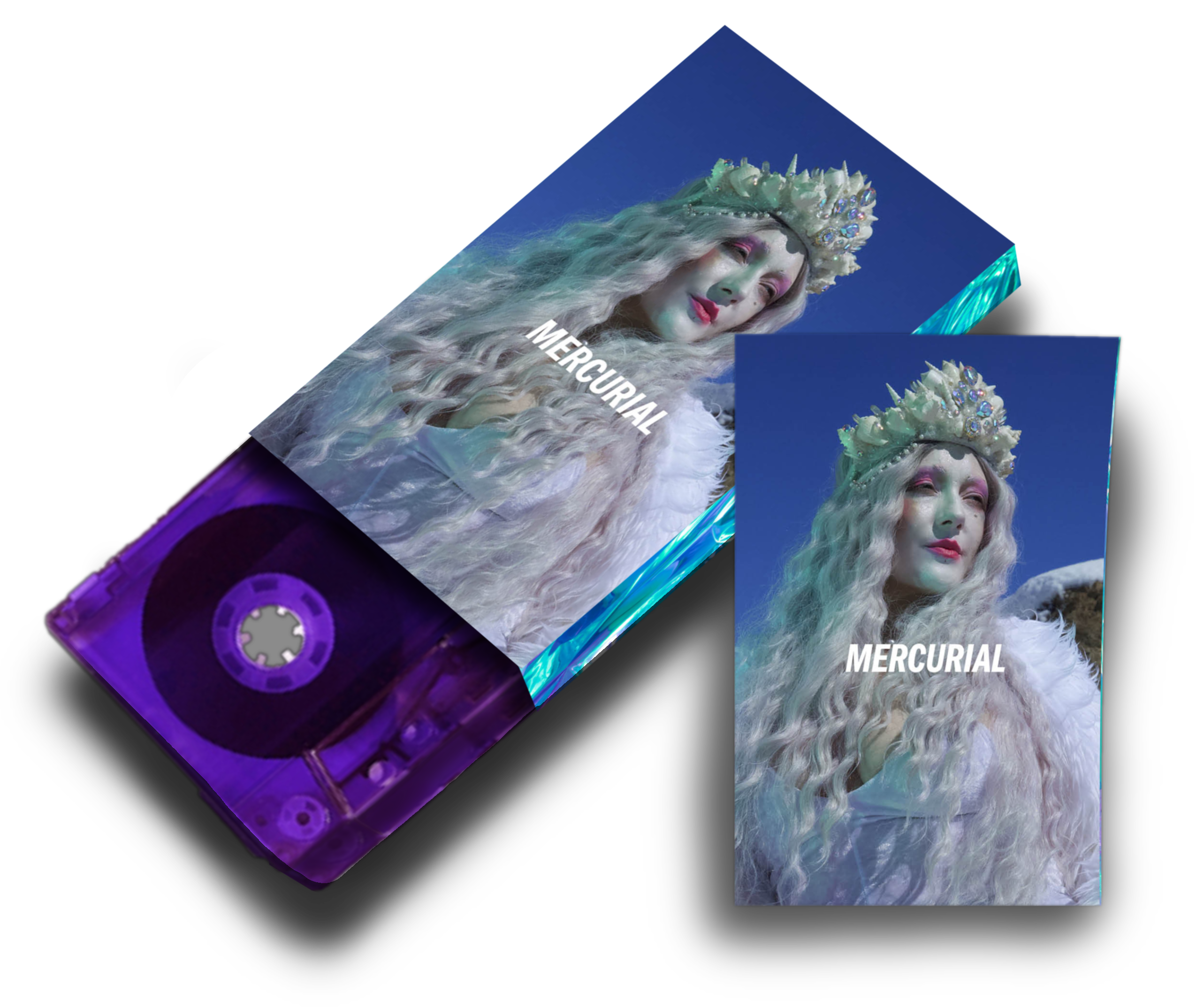 Elisabeth Elektra - ‘Mercurial’ Ltd Edition Cassette Mini Zine Duo - Transparent Purple