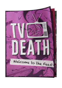 TV Death 'Welcome To The Feast' Ltd Edition Cassette Tape and zine duo - PRE-ORDER