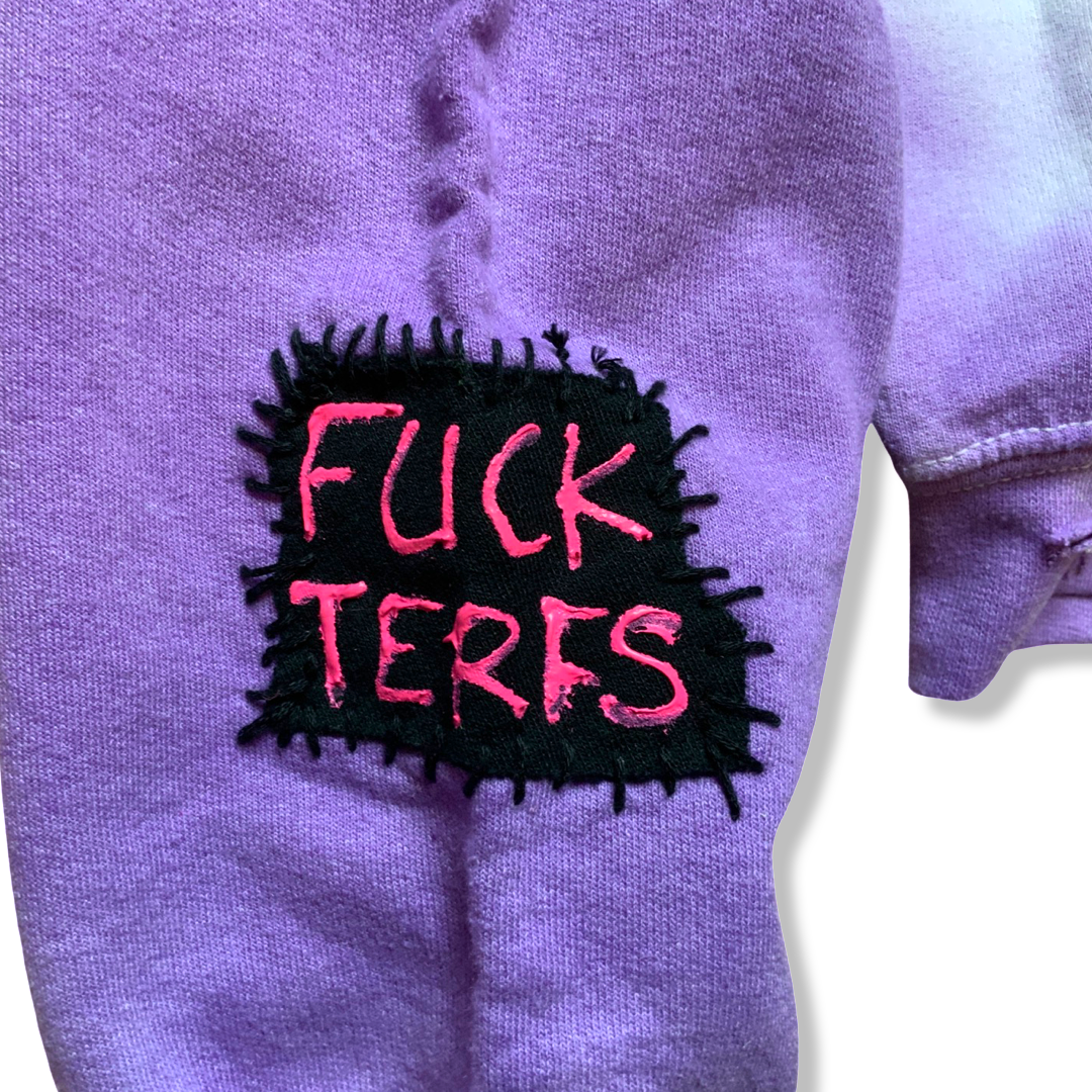 Hand Painted Patch Hoodie