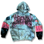 Load image into Gallery viewer, Hand Reworked Custom Tie Dye Depression Hoodie
