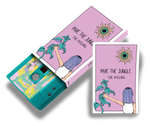 Load image into Gallery viewer, Pave The Jungle - ‘The Hissing’ Ltd Edition Cassette Mini Zine Duo - turquoise
