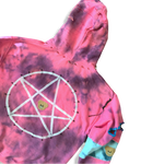 Load image into Gallery viewer, Hand Decorated Pink Tie Dye Hoodie
