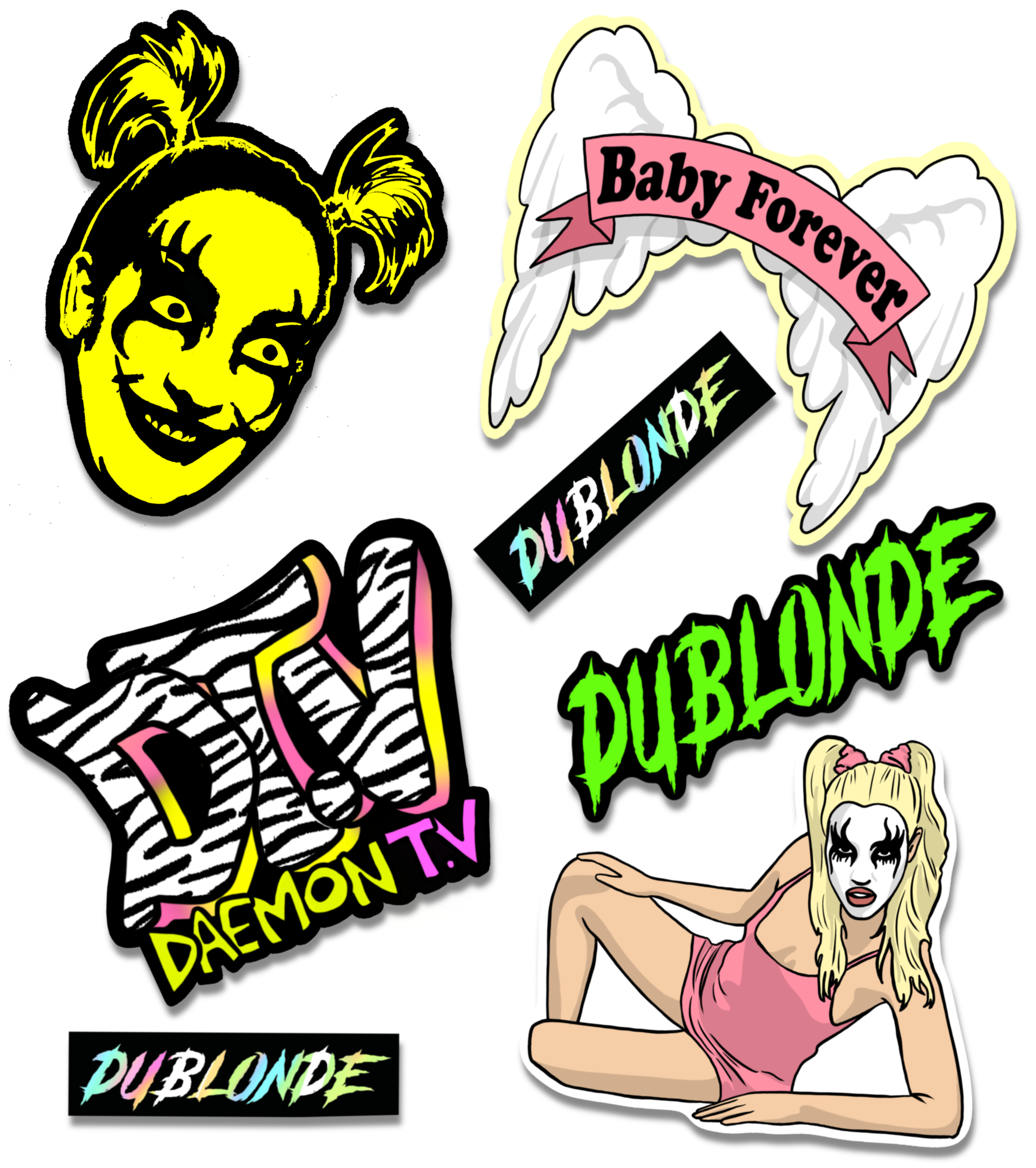 Official Du Blonde Sticker Pack