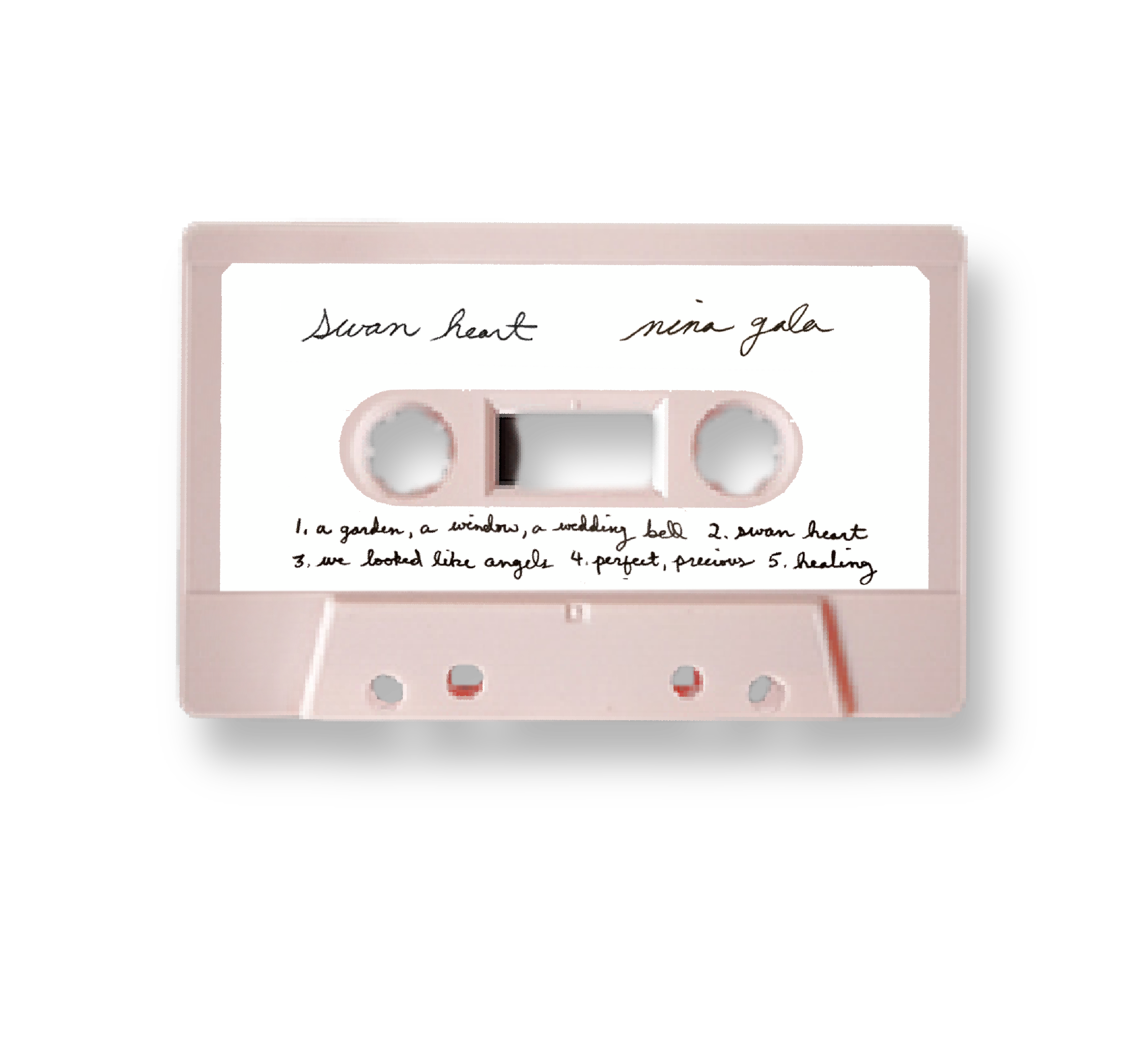 nina gala ‘ swan heart’ - Dusty Pink Cassette & Zine Duo (Pre-Order)